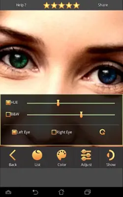 FoxEyes - Change Eye Color android App screenshot 15