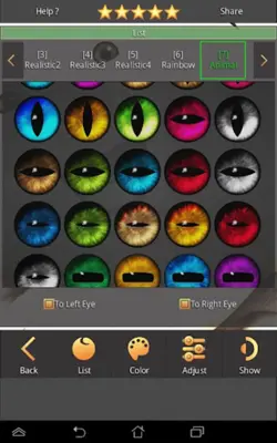 FoxEyes - Change Eye Color android App screenshot 8